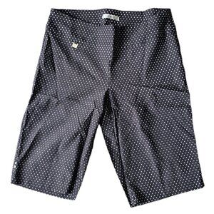 Tummy Control High Waisted Casual polka dot Women's Shorts. Size 12